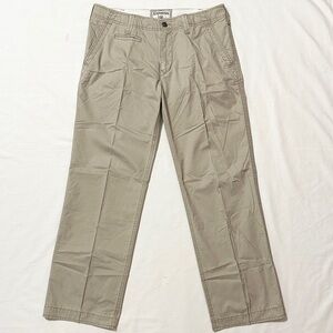 Express Men's Lightweight Khaki Chinos, Straight Leg Casual Pants - 32 x 29.5